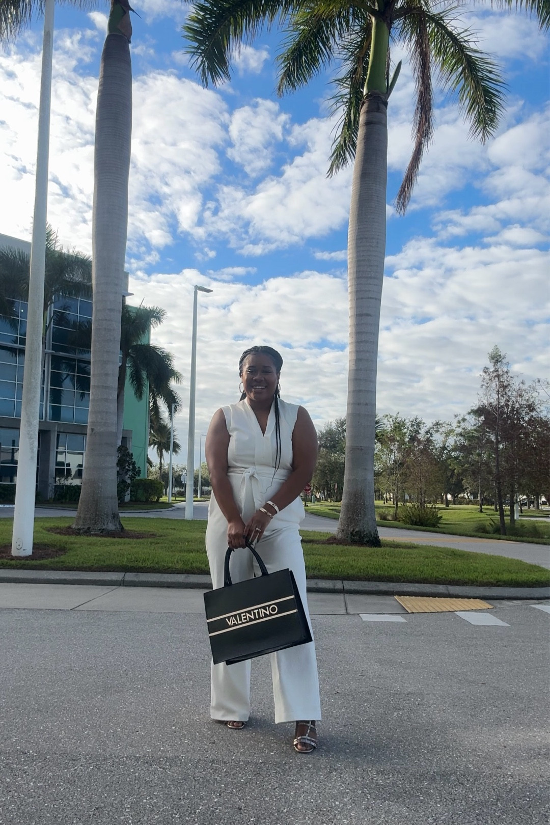 I adore this white jumpsuit! She’s also available in black. 

I’m wearing a size 14 short which is a little longer but works well with these sandal heels 



#LTKSaleAlert #LTKWorkwear #LTKFindsUnder100