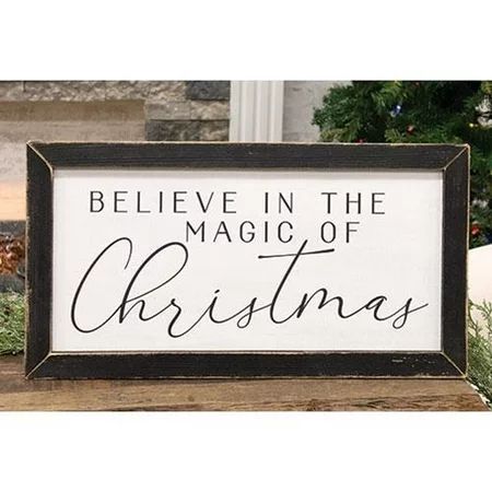 CWI Gifts-1PK Believe in the Magic of Christmas Framed Sign 12\ x 24\ | Walmart (US)