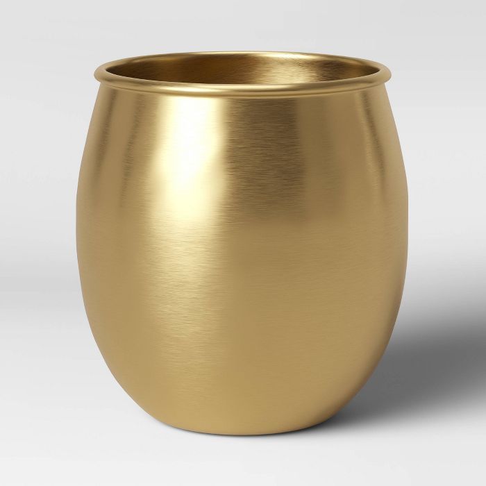 6" x 6" Brass Planter Gold - Threshold™ | Target