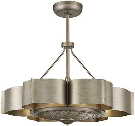 Savoy House 39-FD-125-53 Stockholm 6-Light Fandelier in Silver Patina (31" W x 12"H) | Amazon (US)