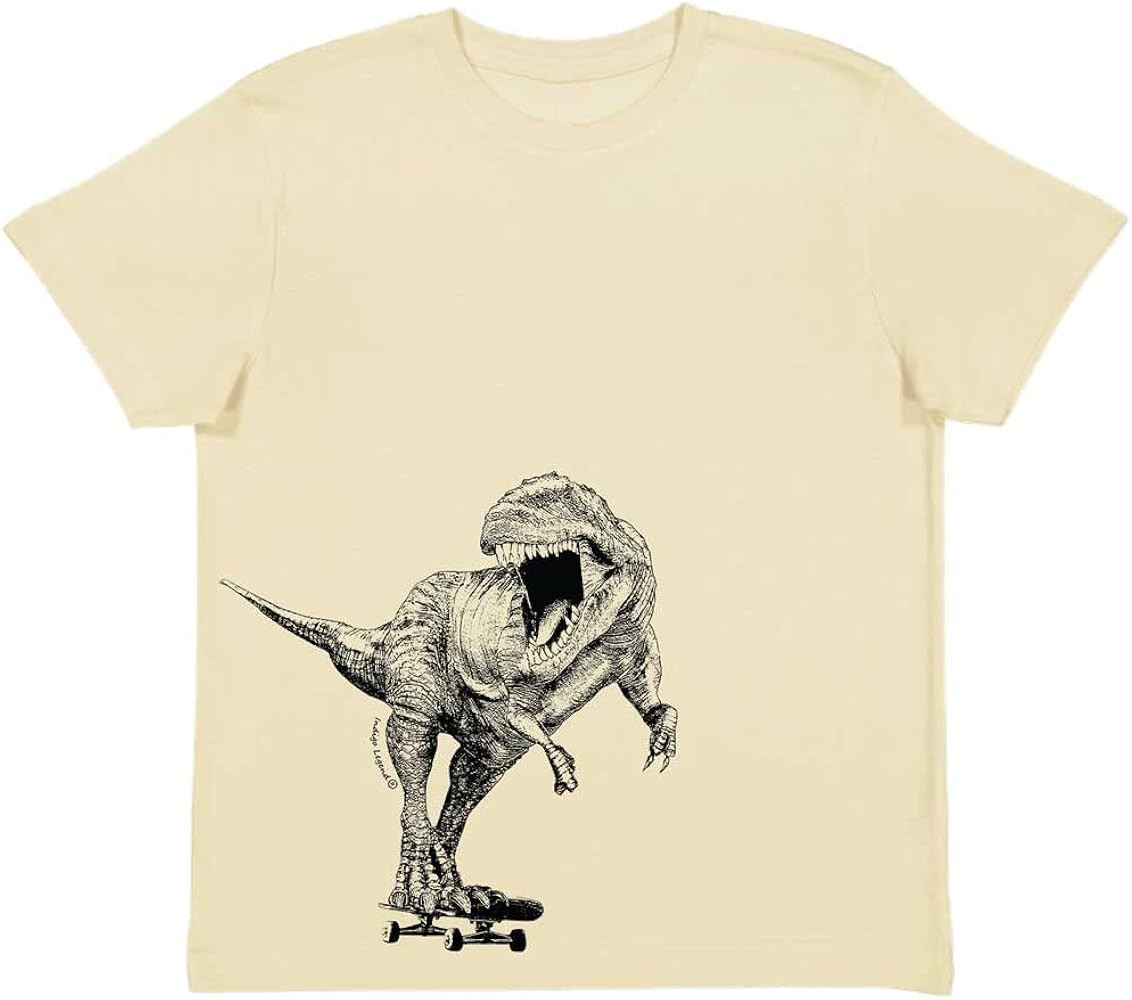 Dinosaur T Shirt for Girls and Boys, Skateboard T Rex | Amazon (US)