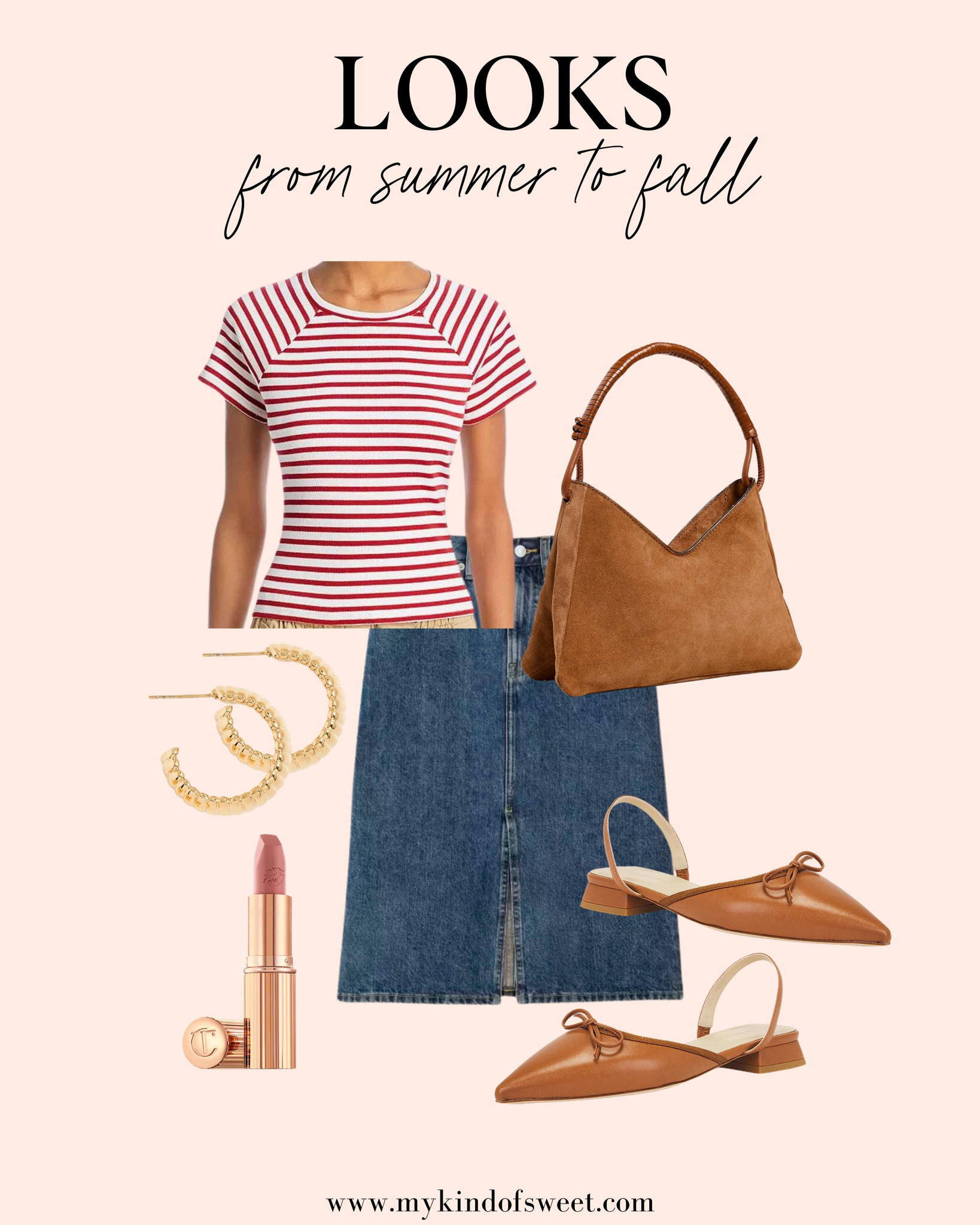 This look is so cute for fall. I love red stripes. The brown bag from Shopbop matches those shoes so well. 

#LTKStyleTip #LTKSeasonal