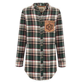 Monogrammed Plaid Layering Tunic | Marleylilly