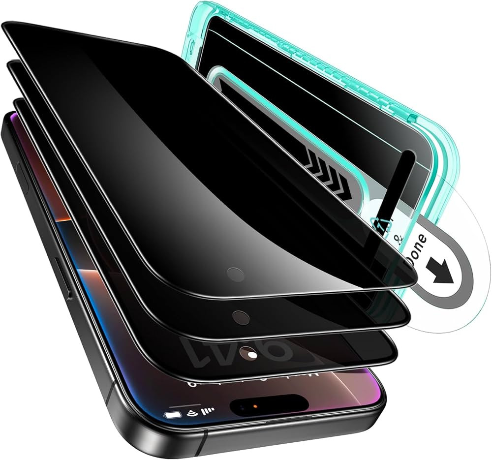 ESR 3 Pack for iPhone 16 Pro Max Privacy Screen Protector, Anti-spy Tempered-Glass Privacy Screen... | Amazon (US)