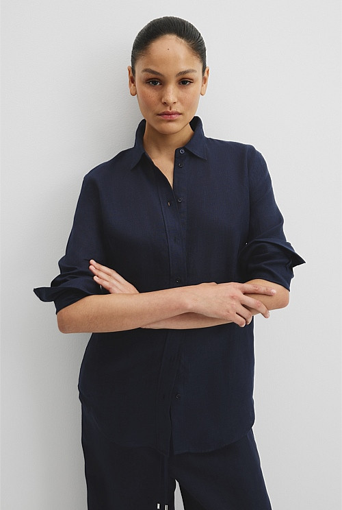 Organically Grown Linen Shirt | Country Road