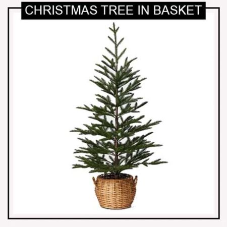 Christmas tree in basket trend alert 

#LTKhome #LTKHoliday #LTKSeasonal