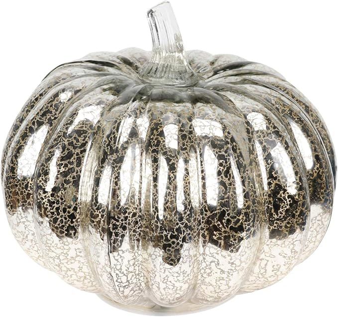 OSALADI Mercury Glass Pumpkin Light Battery Powered Led Light up Pumpkin for Halloween Fall Decor... | Amazon (US)