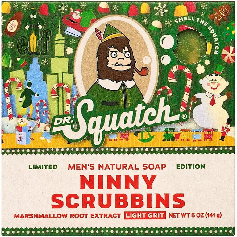 Dr. Squatch Ninny Scrubbins (Elf) Natural Bar Soap for Men, 5 oz | Walmart (US)