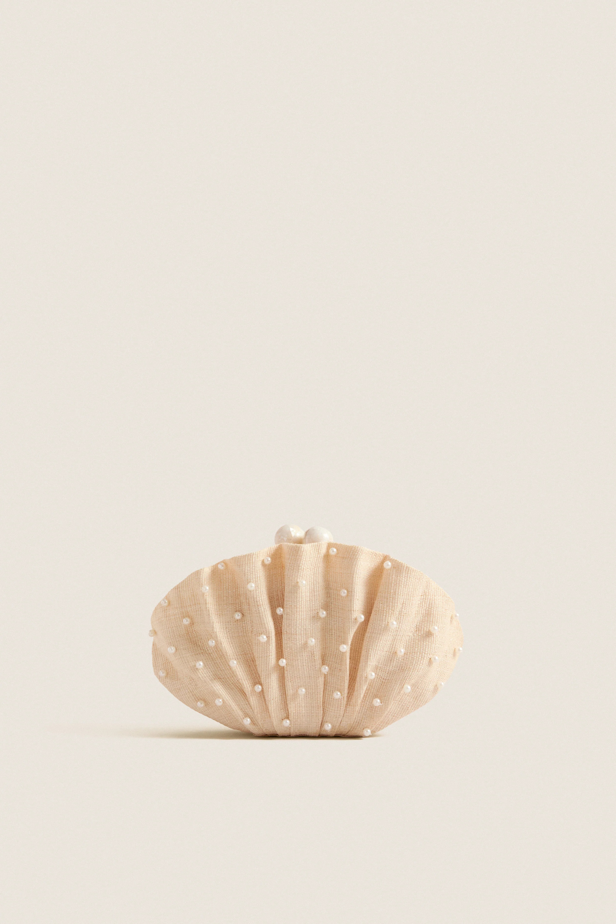 Natural Pearl Origami Scallop Clutch | Tuckernuck (US)