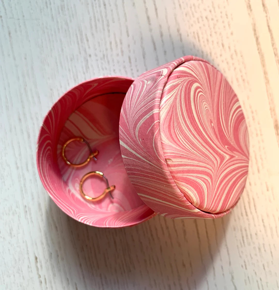 Handmade Italian Jewelry Box, Keepsake Box Authentic Marbled Design Made in Italy Colors Blue, Pi... | Etsy (US)