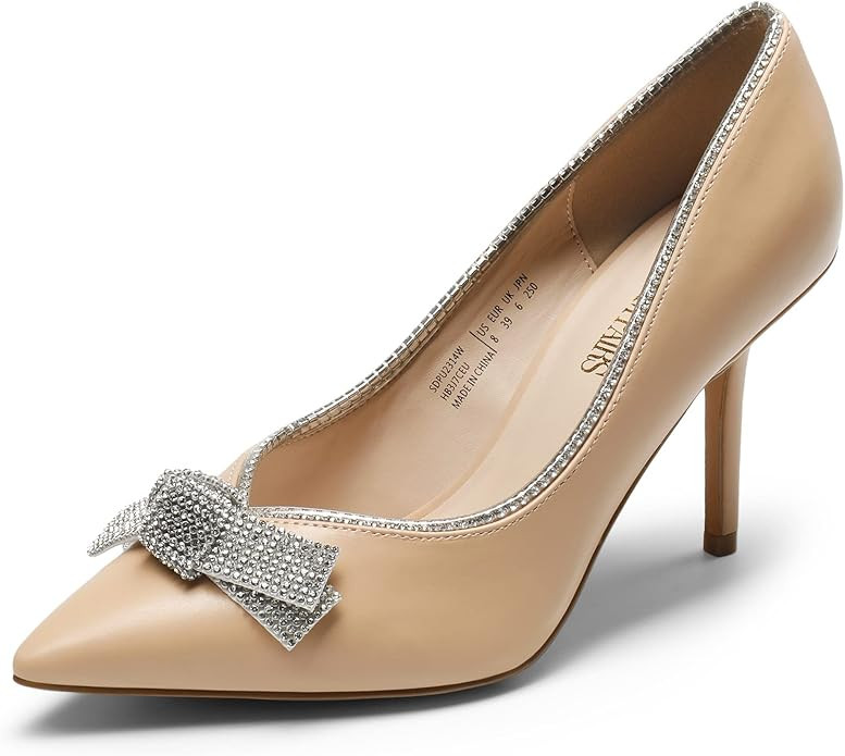 DREAM PAIRS Women's Heels Pointed Toe Pump Shoes for Women | Amazon (US)