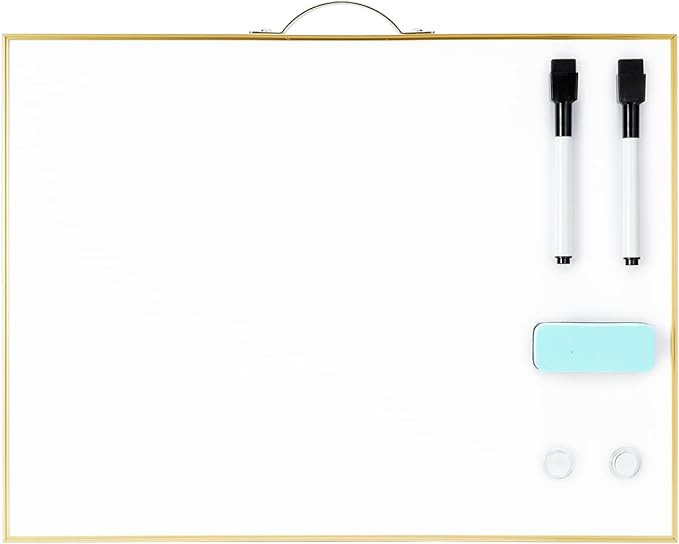TSJ OFFICE Small Dry-Erase White-Board - 12 X 16 Inches Portable Aluminum Frame Mini Hanging Whit... | Amazon (US)