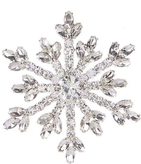 Merry & Bright Crystal Snowflake Brooch | Dillard's | Dillard's