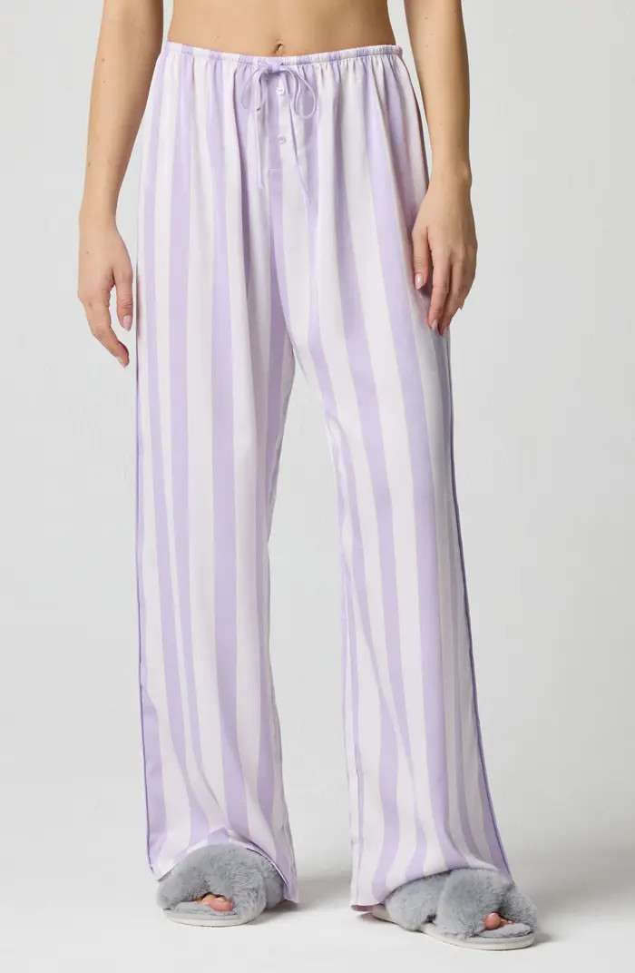 Drawstring Waist Satin Pajama Pants | Nordstrom