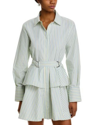 Derek Lam 10 Crosby Katherine Belted Poplin Button Down Dress  | Bloomingdale's Women | Bloomingdale's (US)