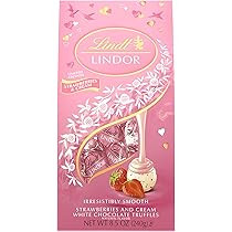 Lindt Valentine Lindor Strawberries and Cream, 8.5 oz | Amazon (US)