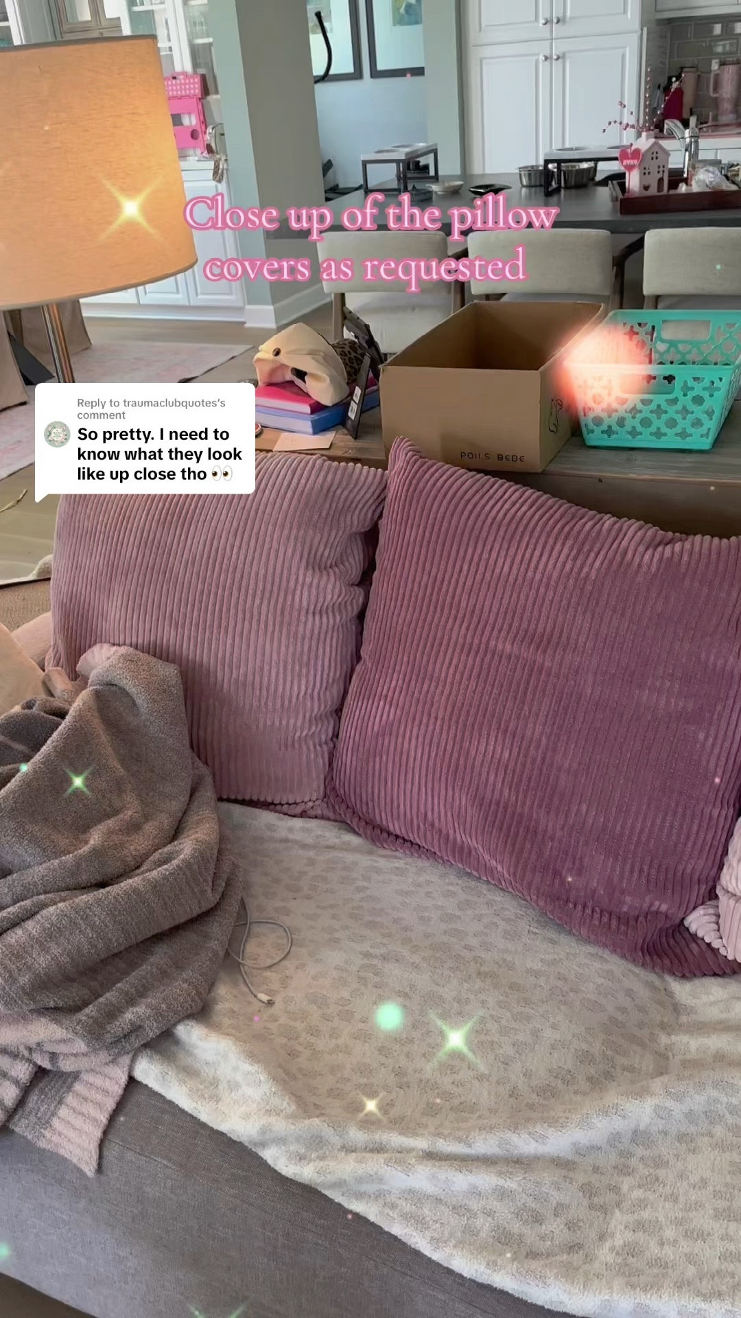 Close up of the pink pillow covers 

Topfinel Throw Pillow Cover 4pc Set - Multi Pink Combo - 26"
× 26" Solid Cozy Corduroy Square Accent Decorative Cushion Case for Couch Sofa Chair Bed & Home, Only Covers

#LTKHome #LTKU