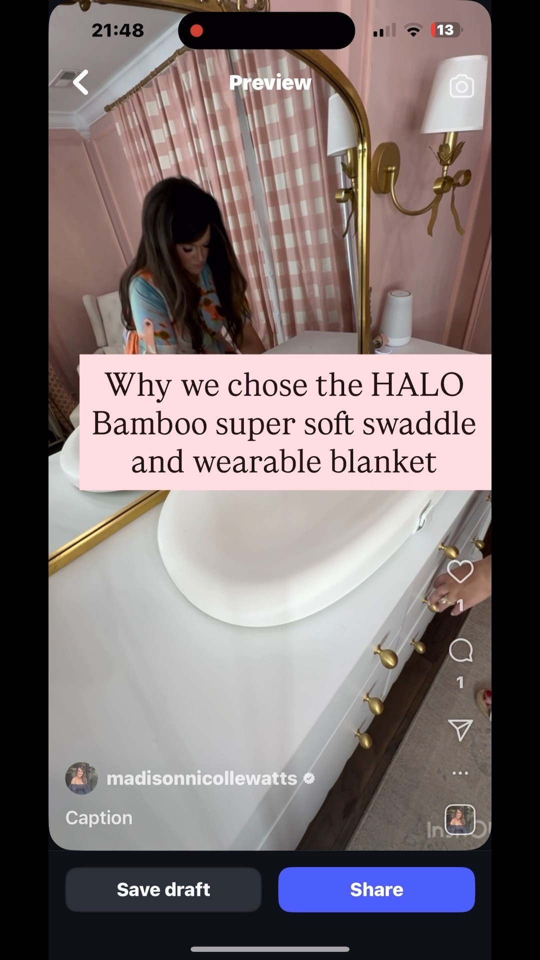 #AD We absolutely LOVE our @halosleep bamboo super soft swaddle and wearable blanket! We’ve only used HALO swaddles for Frannie since she came home from the hospital. She’s been sleeping 10-12 hours/night since she was four weeks old and we attribute a lot of our sleep success to our HALO swaddles! I’ve linked this swaddle and a lot of my other HALO favorites on my LTK! Just search: MadisonNicolleWatts

#halosleep #halosleepsack #halosleepsackwearableblanket 


#LTKFamily #LTKBaby #LTKBump