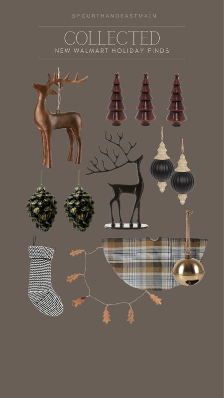 collected // new walmart holiday arrivals 🤎

walmart finds
ornaments
amber interiors dupe
garland
stockings 
deer 
pottery barn dupe

#LTKHoliday #LTKfindsunder50 #LTKhome