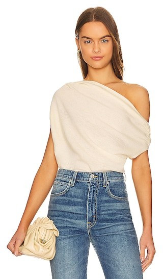 ASTR the Label Devin Top in Cream. - size XL | Revolve Clothing (Global)