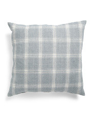 Made In Usa 22x22 Linen Preston Plaid Pillow | Home | Marshalls | Marshalls