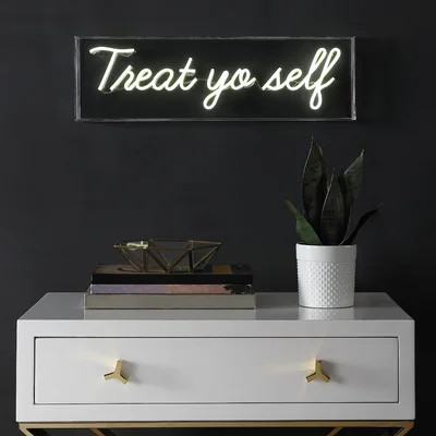 Treat Yo Self 6" LED Neon Sign | Wayfair North America