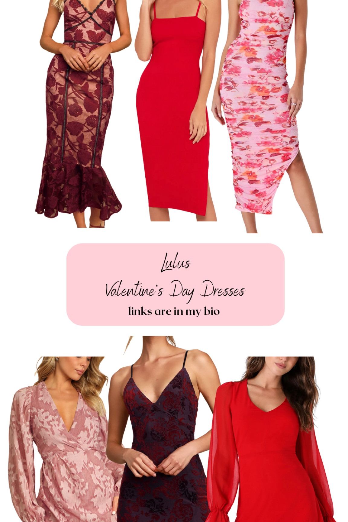 Valentines Day dresses from Lulus. Pink, red, floral, girly dresses. #lulus #valentinesday #outfitideas #datenight #lulusdress 

#LTKSeasonal #LTKunder100 #LTKFind