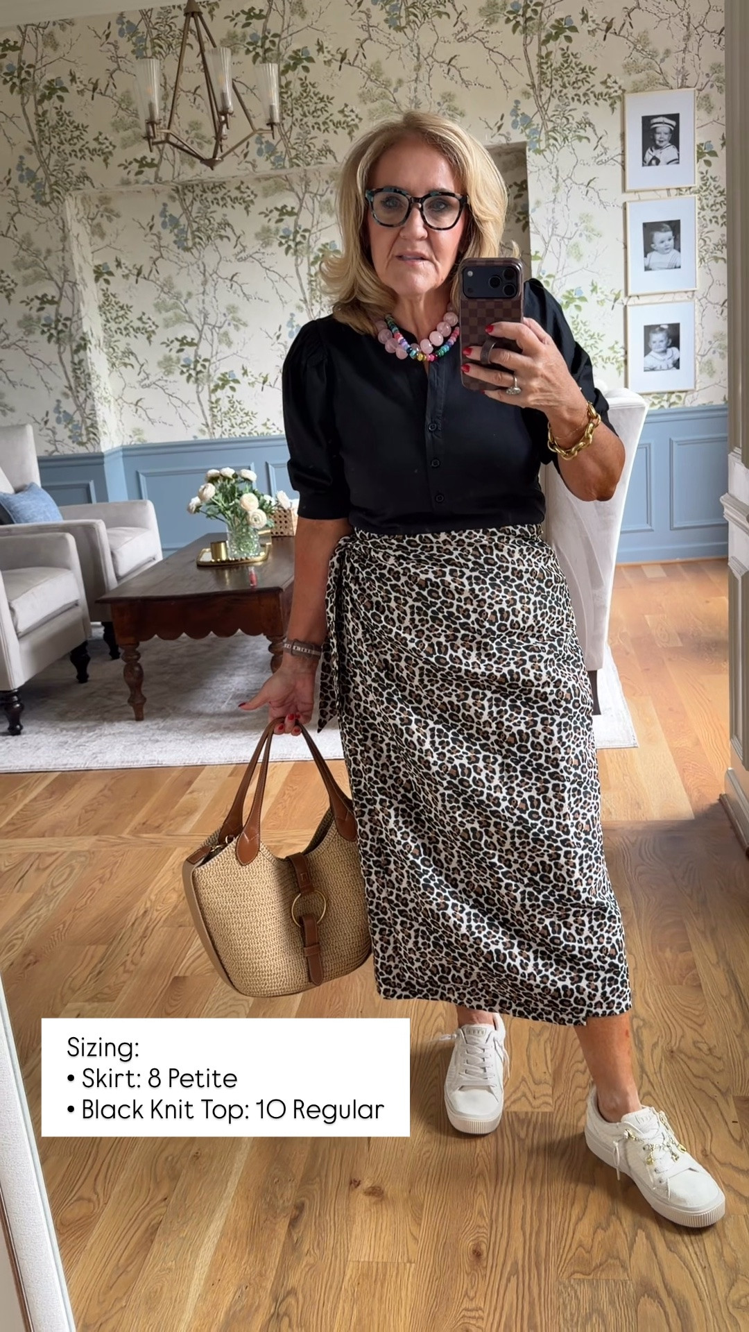 This Boden linen leopard wrap skirt is such a fun statement piece! I love how the wrap silhouette creates a flattering fit, and the linen fabric keeps it lightweight and comfortable. It's one of those pieces you can easily dress up with heels and jewelry or keep casual with sandals and a simple knit.

Sizing:
• Skirt: 8 Petite
• Black Knit Top: 10 Regular

💛 LTK MADE EASY 
❤️ Heart = Support my posts 
🔖 Save = Get sale & restock alerts 💬 Comment if you have sizing questions!

#LTKootd #LTKSeasonal #LTKOver40