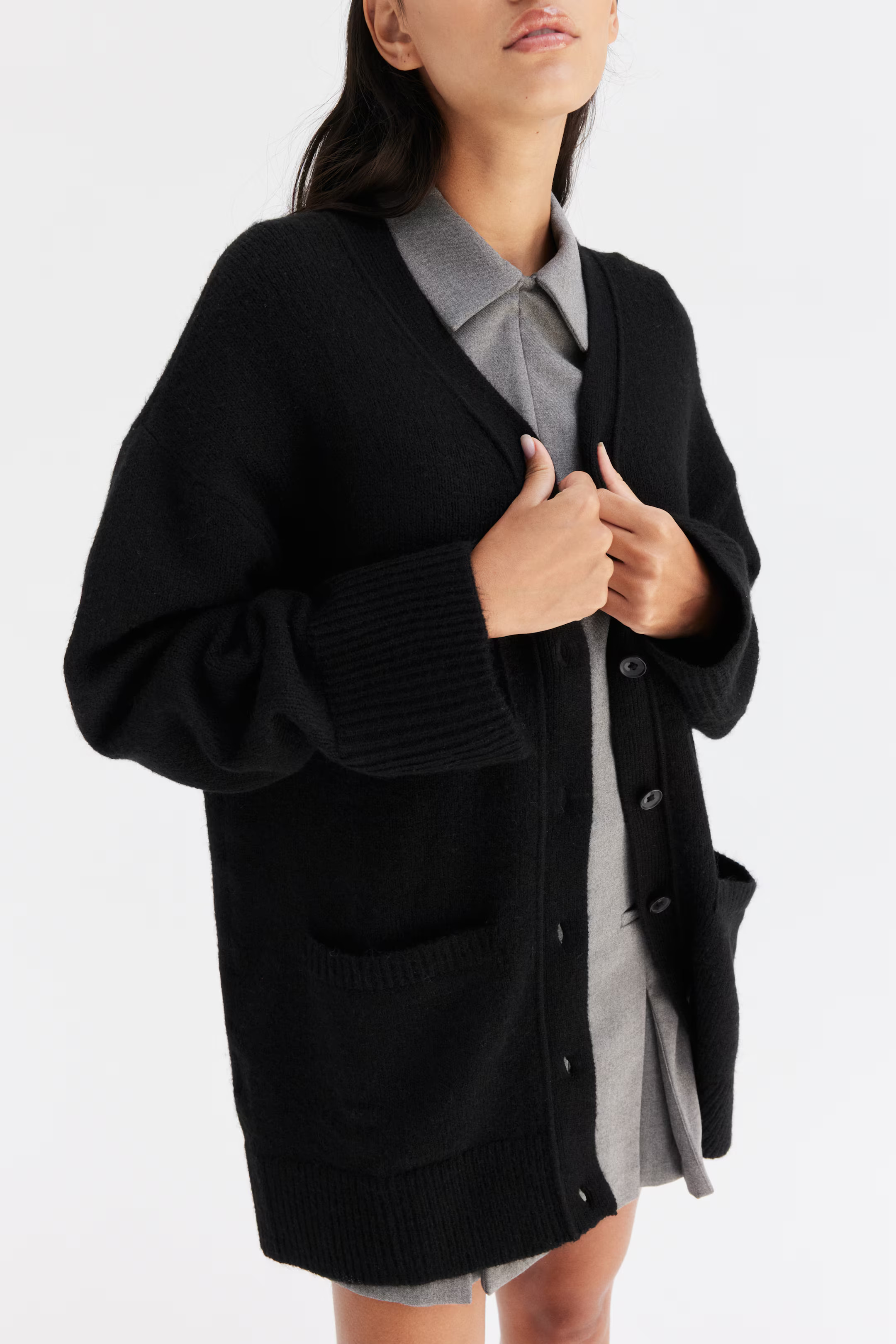 Oversized cardigan | H&M (UK, MY, IN, SG, PH, TW, HK)