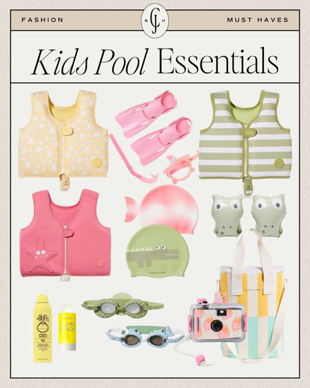 Kids life vest and pool essentials cellajaneblog 