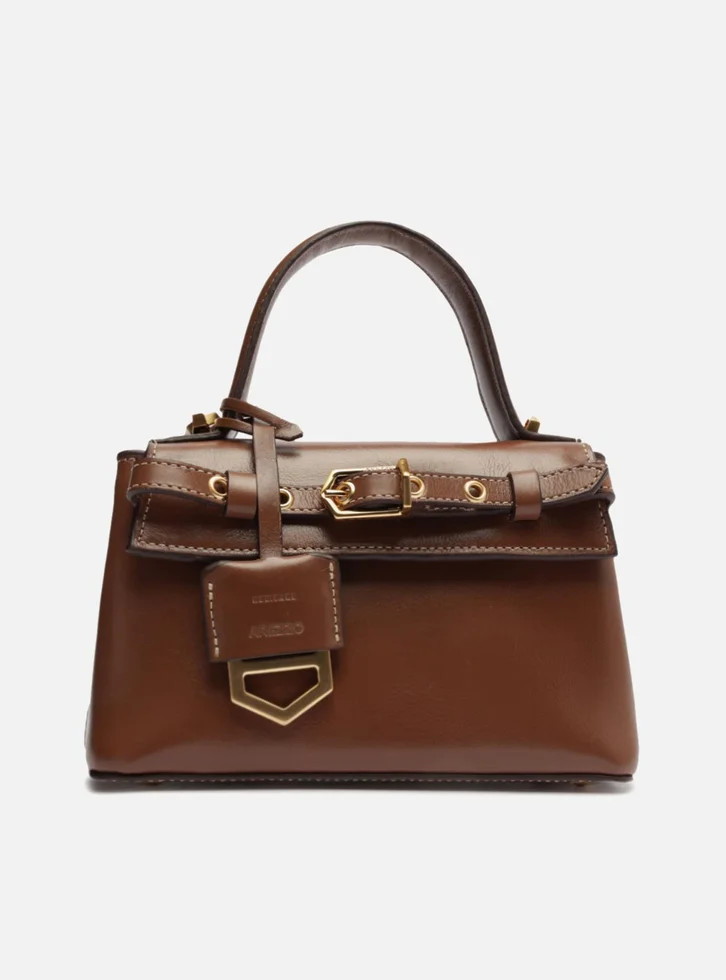 Bolsa Tiracolo Bag Marrom Arezzo Couro Pequena Charm Victória | ZZ Mall (BR)