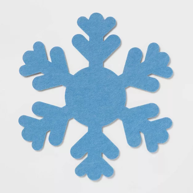 Felt Snowflake Charger Blue - Wondershop™ | Target