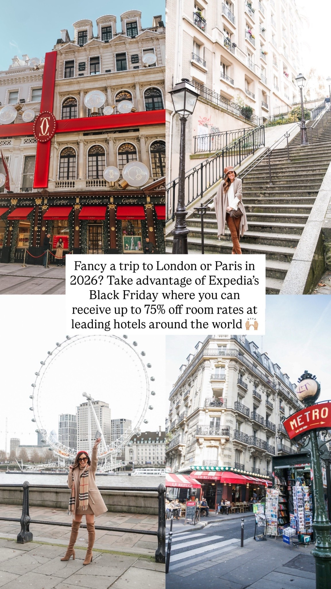 #EG Partner // The best hotels in London, the Cotswolds & Paris — all hand-picked by me and included in @expedia’s Black Friday Sale. They’re offering flash deals right now where you can get up to 75% off room rates leading hotels around the world! Consider this your sign to get to booking … and saving! 

Book by 12/2/2025 11:59 pm in hotel property local time; travel by 12/30/2026. Member Prices are available to Expedia® app users and One Key members. Limited availability, blackout periods may apply.

Limited availability, while supplies last. See site on 11/28, 12/1, and 12/2 for details.

#LTKTravel #LTKCyberWeek #LTKSaleAlert