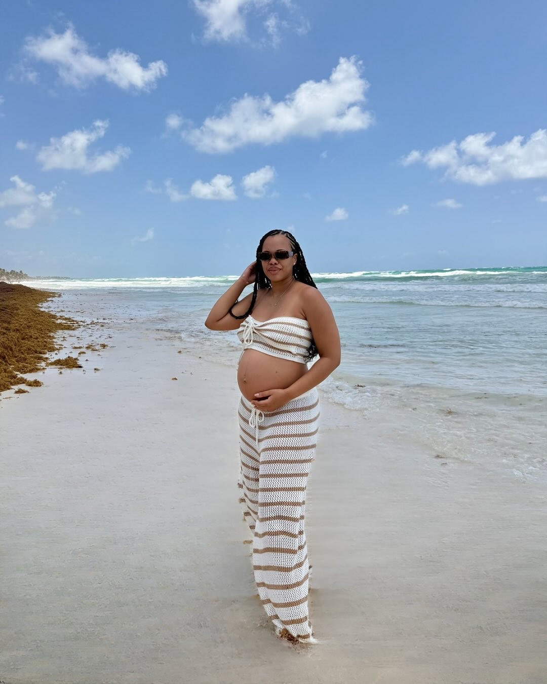 Very busy, xo 🏝️

#tulum #mexico #babymoon #momtobe #bellybump #vacation #beach #beachwear