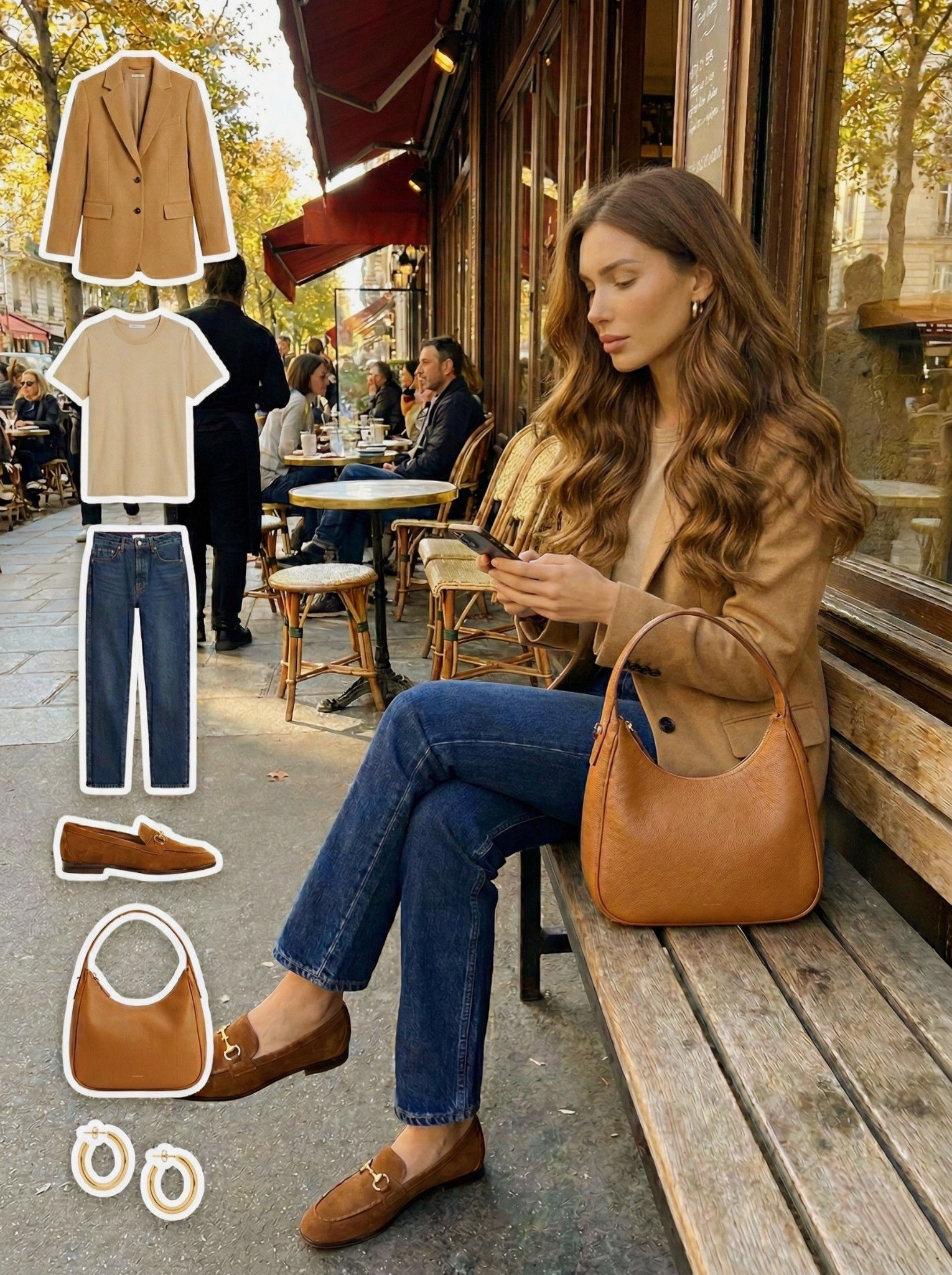 ✨ Camel Layers & Classic Denim ✨

A warm city look built around timeless camel tones and deep classic denim. The tailored camel blazer adds instant polish and structure, layered over a soft neutral tee for an easy, refined base that feels relaxed yet elevated.

Straight leg blue jeans keep the silhouette clean and versatile, while suede loafers in rich cognac add depth and texture. The matching tan shoulder bag ties the palette together beautifully, and subtle gold earrings bring a soft glow that completes the look.

🤎 Style Notes:
• Tailored camel blazer for structured polish  
• Neutral tee for a clean everyday base  
• Straight leg blue jeans for timeless balance  
• Cognac suede loafers for rich texture  
• Tan shoulder bag for cohesive warmth  
• Gold earrings for understated shine  

Everything linked and ready to shop ✨

#LTKootd #LTKSeasonal #LTKChic

#LTKgrwm #LTKootd #LTKWorkwear

#LTKootd #LTKgrwm