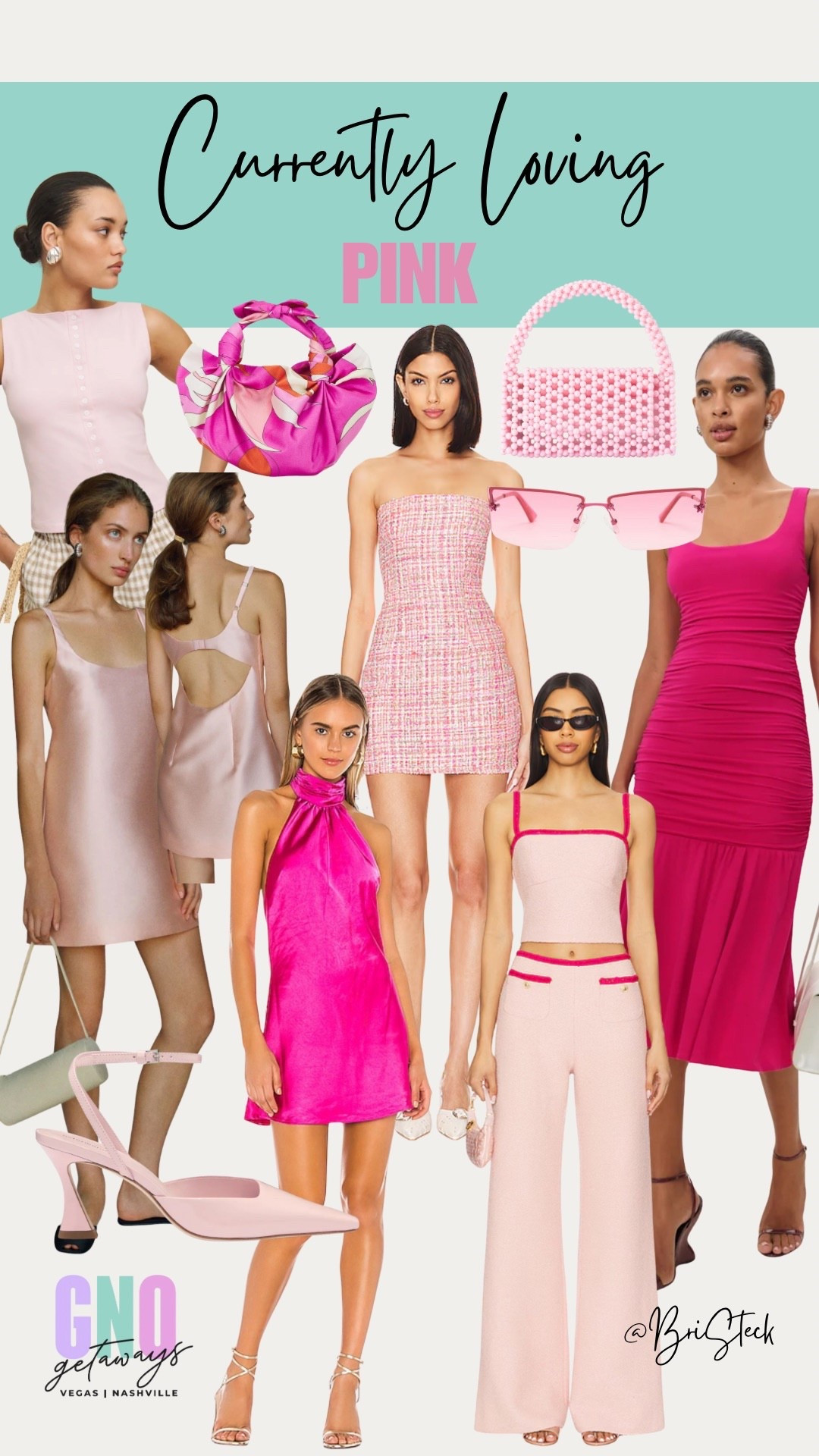 Personally - my closet can never have enough PINK 🩷 I rounded up some really fun pieces in all different shades and textures of my favorite color. I am actually obsessed with these pink sunnies!! Do you wear pink often?

#reformation #revolve #nightoutdress #nightout #handbag #pinkdress #pinkshoes #pink #tweed #twopieceset #halterdress #lasvegas #vegas #travel #girlstrip #bachelorette

#LTKShoeCrush #LTKStyleTip #LTKItBag