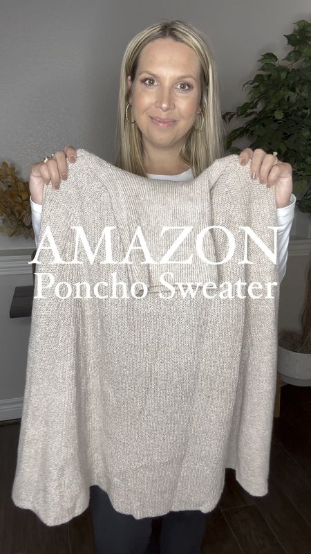 The cutest poncho sweater from Amazon that’s so easy to style!! I’m wearing a size medium poncho and size small leggings at 34 months pregnant! 

Fall outfits, boots, thanksgiving outfit, Amazon style 

#LTKstyletip #LTKSeasonal #LTKbump