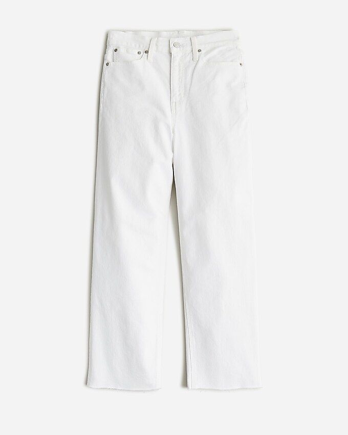 Slim wide-leg jean in white wash | J.Crew US