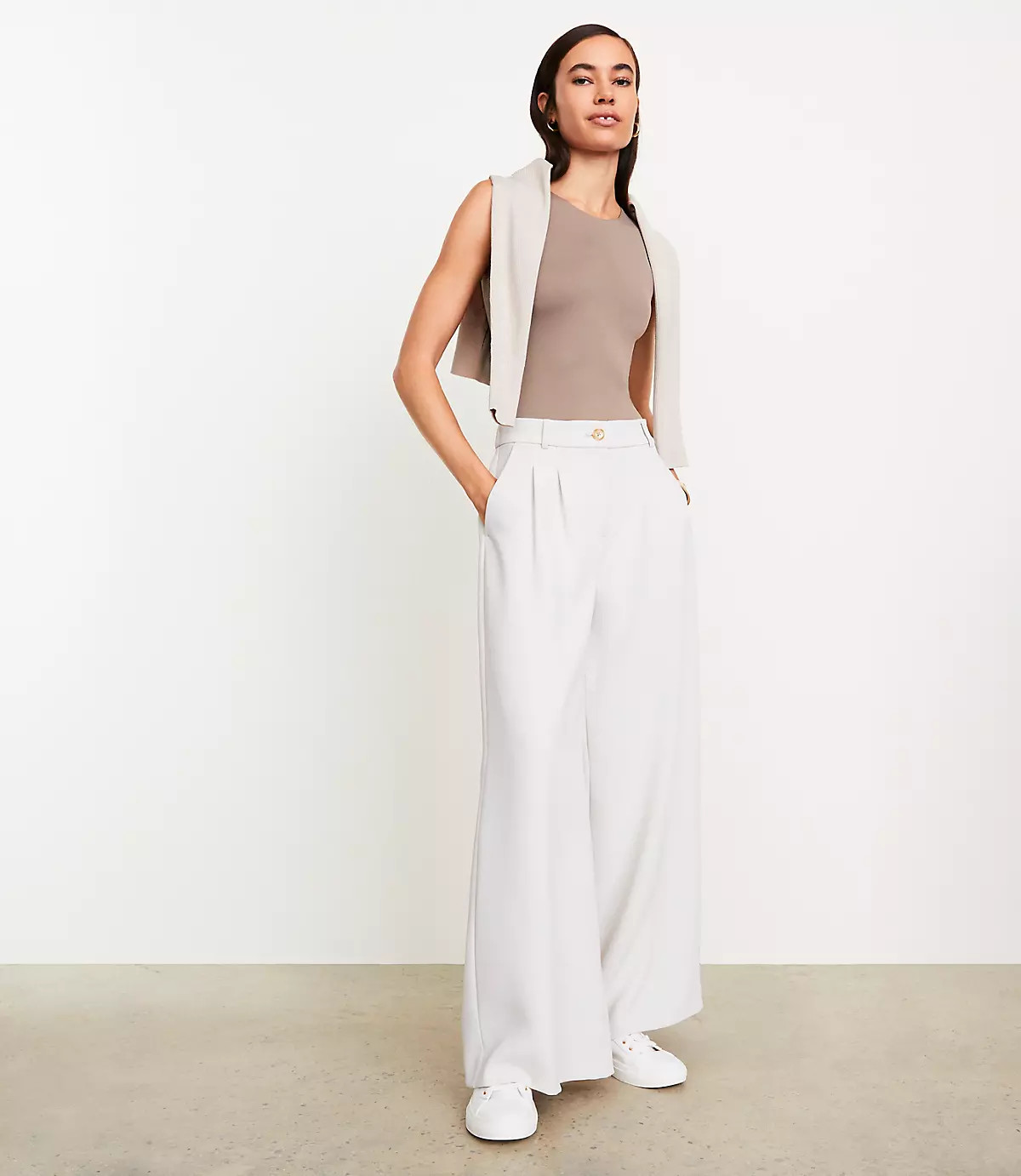 LOFT Versa 360 Knit Tank Bodysuit | LOFT