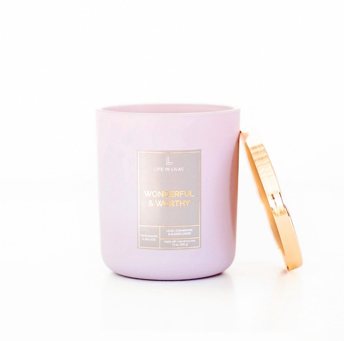 Wonderful & Worthy Candle | Life In Lilac