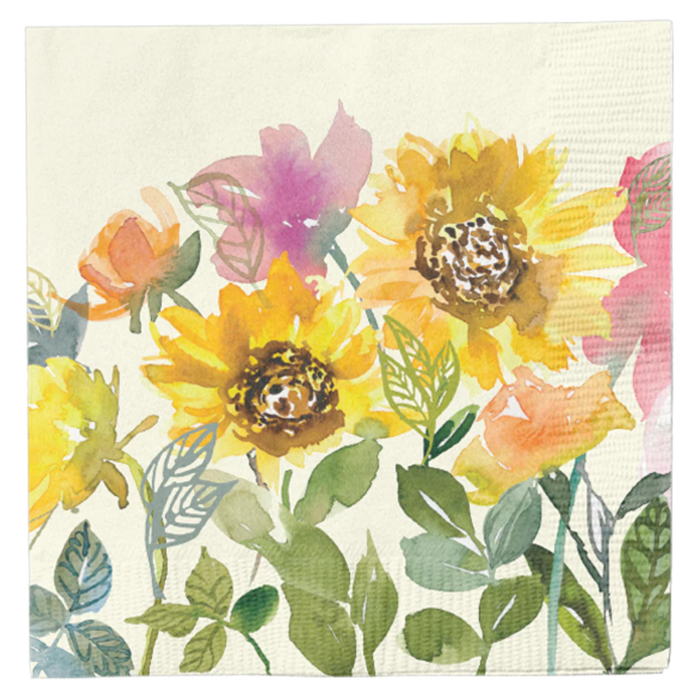 Cocktail Napkin Sunflower 3 Ply/20pk | Sophistiplate