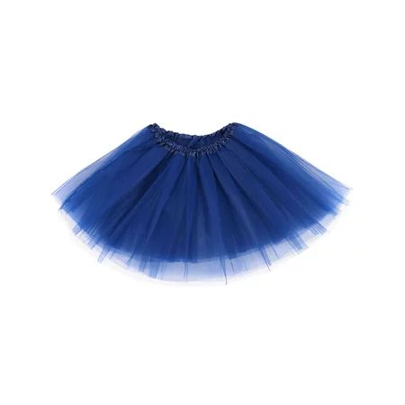 Adult Women's Three Layered Pastel Ballet Style Tutu Skirt, Navy | Walmart (US)