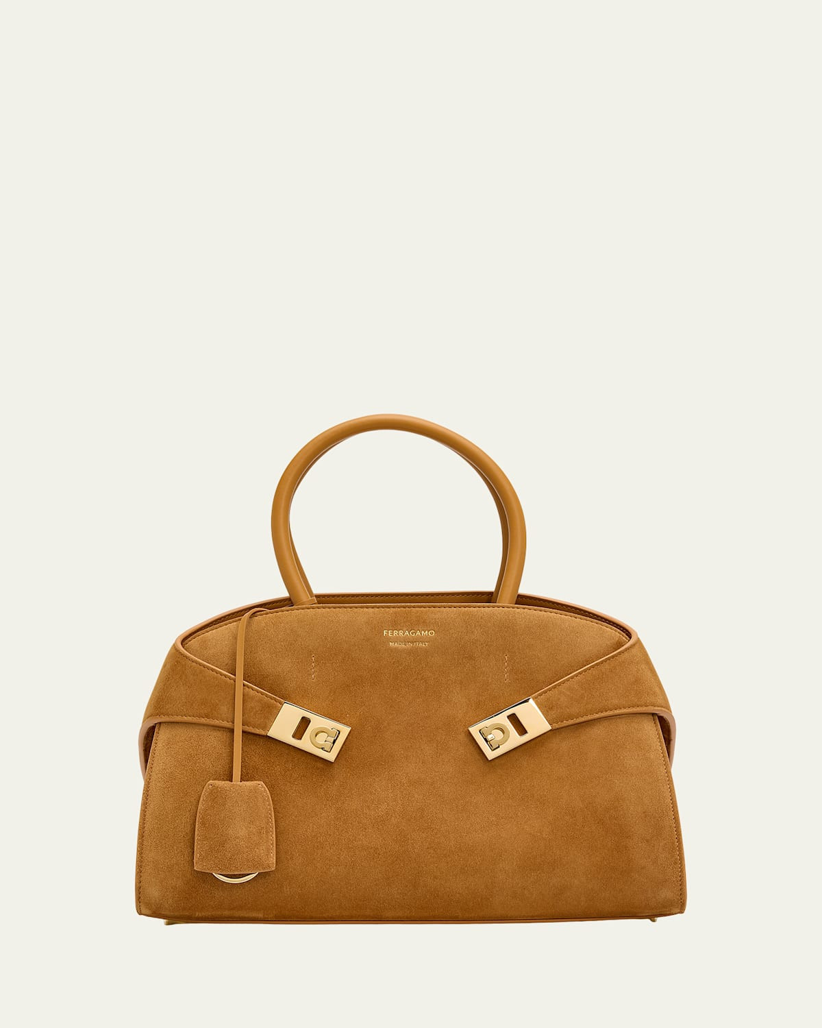 Hug Medium Suede Handbag | Bergdorf Goodman