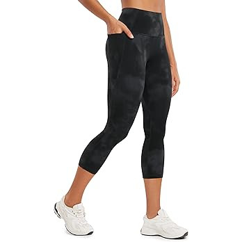 CRZ YOGA Butterluxe Workout Capri Leggings Pockets 21" - High Waisted Gym Athletic Womens Crop Yo... | Amazon (US)