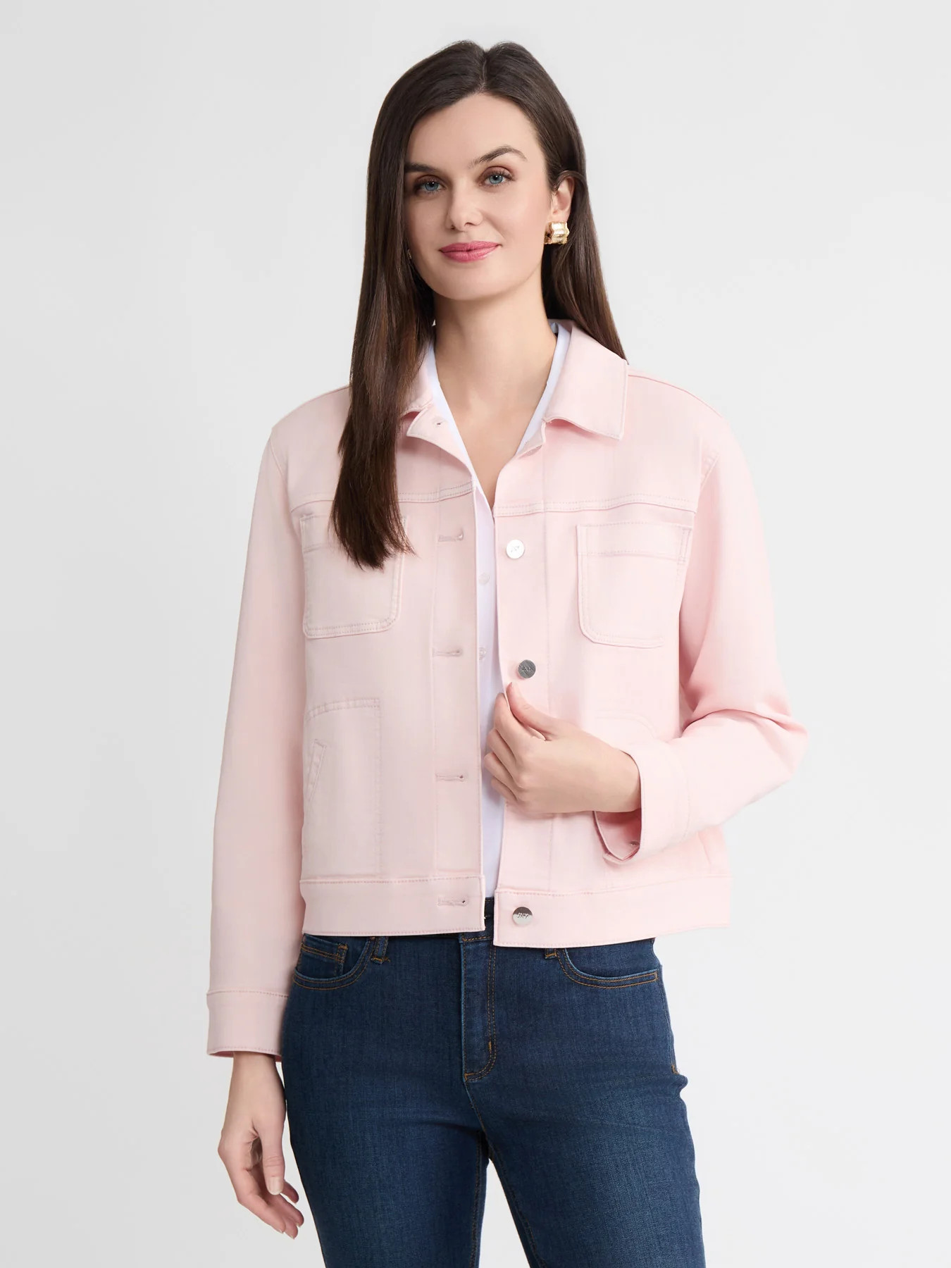 Denim Jacket with Patch Pockets | Jones New York