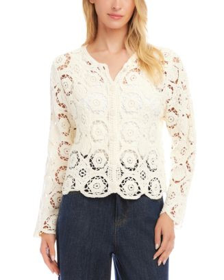 Karen Kane Crocheted Soft Jacket | Bloomingdale's Women | Bloomingdale's (US)