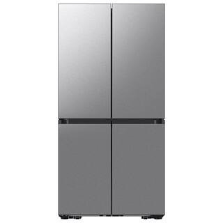 Bespoke Counter Depth 4-Door French Door Refrigerator 23cu.ft with AI Hybrid Cooling &Beverage Center in Stainless Steel | The Home Depot