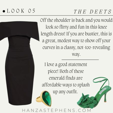 Off the shoulder is back and you would look so flirty and fun in this knee length dress! If you are bustier, this is a great, modest way to show off your curves in a classy, not-too-revealing way.


#LTKstyletip #LTKwedding #LTKshoecrush