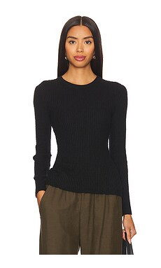 Cashmere Cotton Pointelle Long Sleeve Crew
                    
                    Enza Costa
  ... | Revolve Clothing (Global)