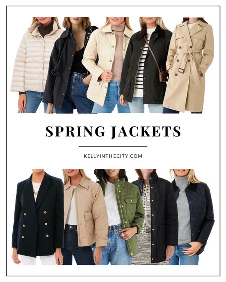 As the weather starts to warm up just ever so slightly, I’m beginning to reach for some of my lightweight jackets and coats more often. They’re the key to a transitional spring wardrobe, so I thought I’d share a few of my favorite spring jackets.

#LTKSeasonal #LTKsalealert #LTKstyletip